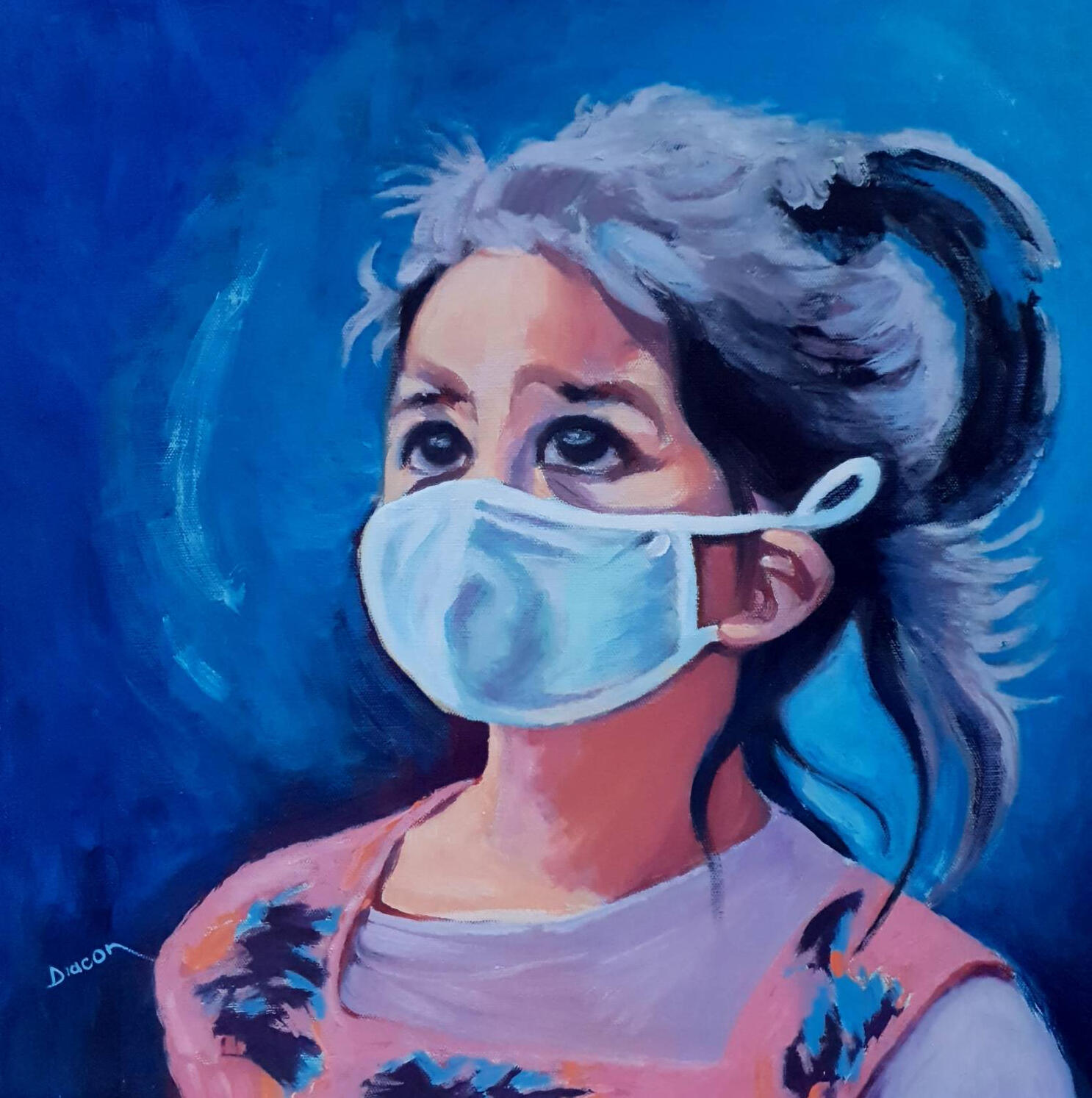 Girl with mask